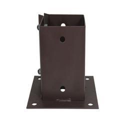 Столб для забора алюминиевый регулируемый с деревянной основой (арт. 25-5084478)