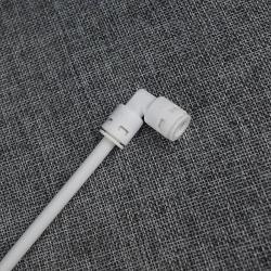 Соединитель угловой пластиковый белый для очистителя воды (арт. 25-5084864)