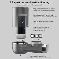 Фильтр для воды кухонный керамический угольный портативный (арт. 25-5084886)
