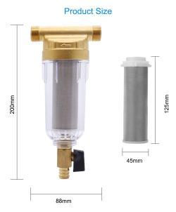 Фильтр для воды предочистки для дома прозрачный (арт. 25-5084889)