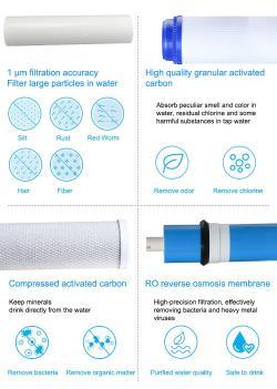 Система фильтрации воды обратного осмоса 4 ступени для дома (арт. 25-5084905)