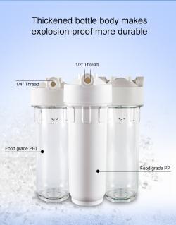 Корпус фильтра прозрачный пластиковый для водоочистки 10 дюймов (арт. 25-5084965)