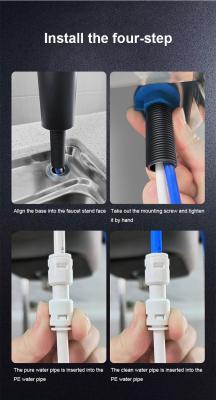 Фильтр осмоса кухонный черный с УФ и двойным краном (арт. 25-5084990)