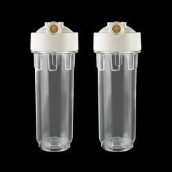 Корпус для обратного осмоса квадратный белый/прозрачный (арт. 25-5085119)