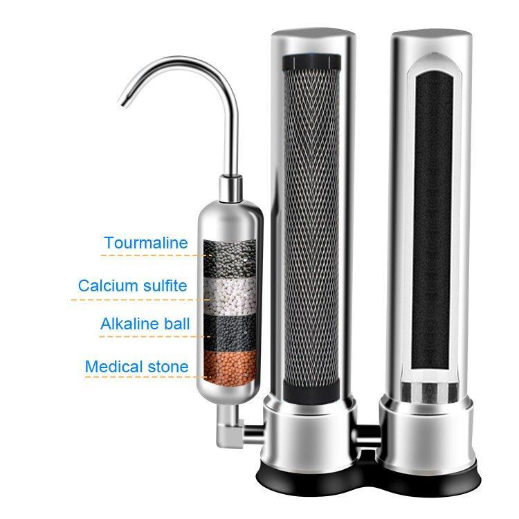 Фильтр для воды настольный 3 ступени из нержавеющей стали (арт. 25-5085197)