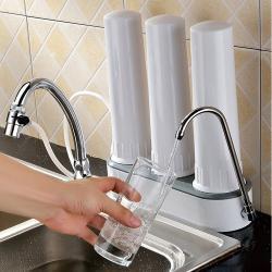 Фильтр для воды настольный пластиковый 3-ступенчатый моющийся (арт. 25-5085202)