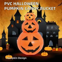Ведро для конфет пластиковое тыква на Хэллоуин для детей (арт. 25-5085768)