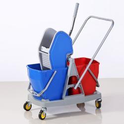 Тележка для отжима швабры с двойным ведром (арт. 25-5085784)