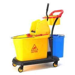 Тележка для отжима швабры с двойным ведром (арт. 25-5085784)