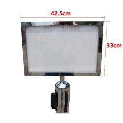 Барьер стальной с выдвижной лентой и стойкой для табличек (арт. 25-5085798)