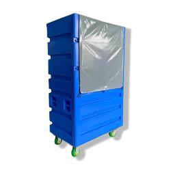 Тележка пластиковая для белья с колесами высокая (арт. 25-5085803)