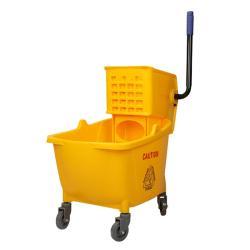 Тележка уборочная с ведром и отжимом из пластика PP (арт. 25-5085814)