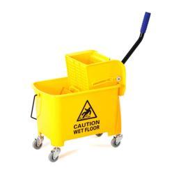 Тележка уборочная с ведром и отжимом из пластика PP (арт. 25-5085815)