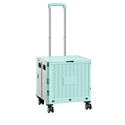 Тележка складная пластиковая для покупок и багажа (арт. 25-5085848)