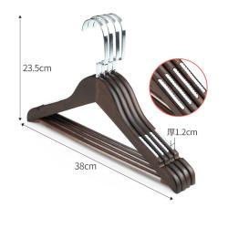 Вешалка деревянная ореховая винтажная с логотипом (арт. 25-5085854)