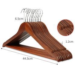 Вешалка деревянная ореховая винтажная с логотипом (арт. 25-5085854)