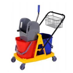 Ведро с отжимом и мини-шваброй двойное 25 л на тележке (арт. 25-5085858)