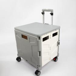 Тележка складная пластиковая для покупок и багажа (арт. 25-5085866)