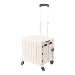 Тележка складная пластиковая для покупок и багажа (арт. 25-5085869)