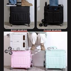 Тележка складная пластиковая для покупок и багажа (арт. 25-5085891)