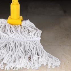 Швабра для пола с круглой хлопковой насадкой влажная (арт. 25-5085924)