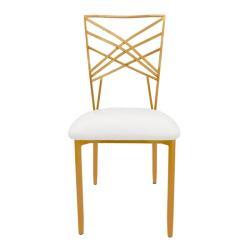 Стул металлический позолоченный с круглой спинкой для отелей (арт. 25-5085929)