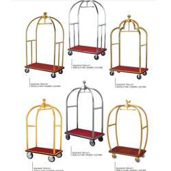 Тележка для багажа из нержавеющей стали с титановым покрытием (арт. 25-5085946)