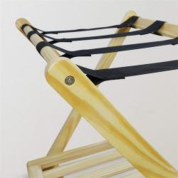 Стойка для багажа складная бамбуковая с полкой деревянная (арт. 25-5085950)