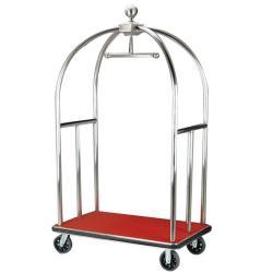 Тележка для багажа декоративная золотая из нержавеющей стали (арт. 25-5085953)