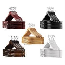 Вешалка деревянная для одежды костюмов прочная (арт. 25-5086023)