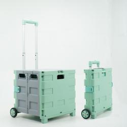 Тележка складная пластиковая 6-колесная мини для покупок (арт. 25-5086045)