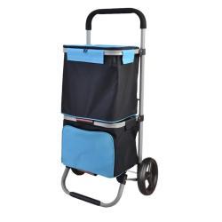 Тележка складная компактная с колесами для покупок (арт. 25-5086089)