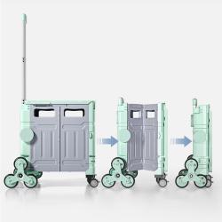 Тележка складная пластиковая восьмиколесная многоцелевая (арт. 25-5086093)