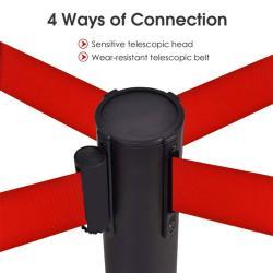 Барьер стальной с выдвижной лентой для контроля толпы (арт. 25-5086097)