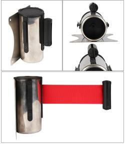 Стойка барьерная выдвижная из нержавеющей стали для очередей (арт. 25-5086101)