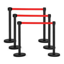 Барьер с двойной лентой для контроля толпы выдвижной (арт. 25-5086116)