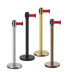 Барьер ограждающий металлический с выдвижной лентой (арт. 25-5086152)