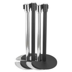 Стойка ограждения с выдвижной лентой 2м 5м для контроля толпы (арт. 25-5086161)