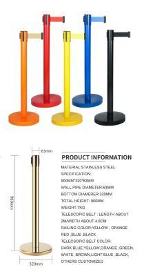 Барьер ленточный выдвижной стальной для очередей (арт. 25-5086162)