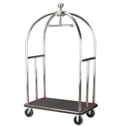 Тележка багажная отельная из нержавеющей стали золотая (арт. 25-5086180)