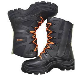 Ботинки пожарные антискользящие черные кожаные (арт. 25-5086601)