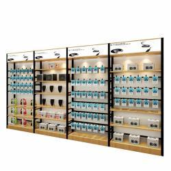 Стеллаж для аксессуаров и запчастей из стали и дерева (арт. 25-19080004)