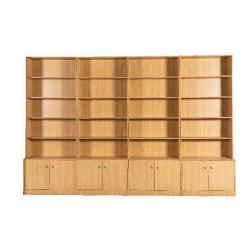 Стеллаж деревянный с шкафом для магазина (арт. 25-19080014)