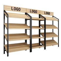Стеллажи деревянные для супермаркета и магазина (арт. 25-19080016)