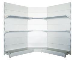 Угловая полка металлическая для супермаркета односторонняя (арт. 25-19080048)