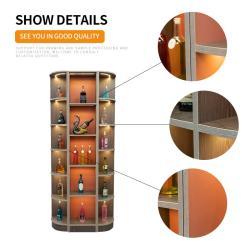 Винный шкаф деревянный круглый для вина и виски (арт. 25-19080062)