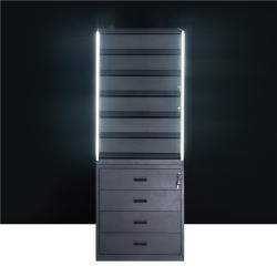 Стеллаж для сигарет с толкателями и витриной (арт. 25-19080063)