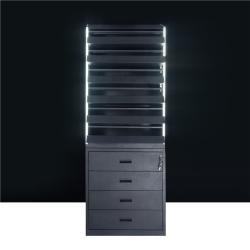 Стеллаж для сигарет с толкателями и витриной (арт. 25-19080063)