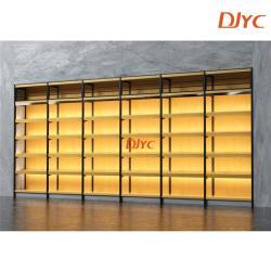 Стеллаж деревянный односторонний с LED подсветкой для вина (арт. 25-19080066)