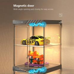 Шкаф витрина с подсветкой для фигурок и моделей (арт. 25-19080070)